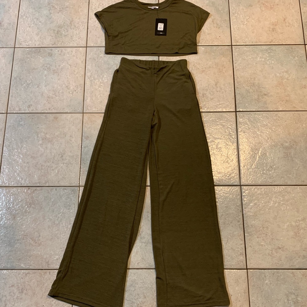 Fashion Nova Netflix and Chill Set in Olive.